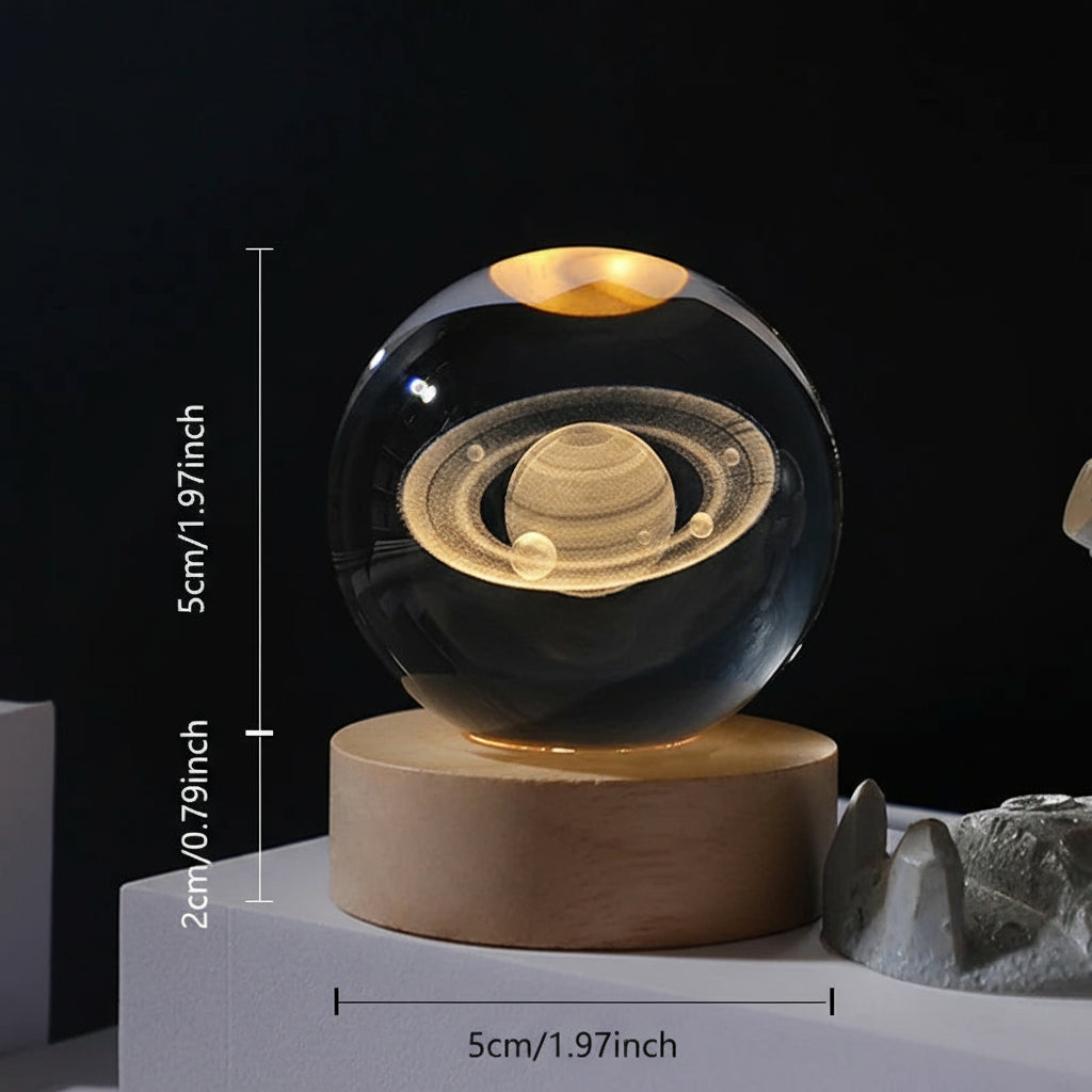 Crystal Galaxy Night Light