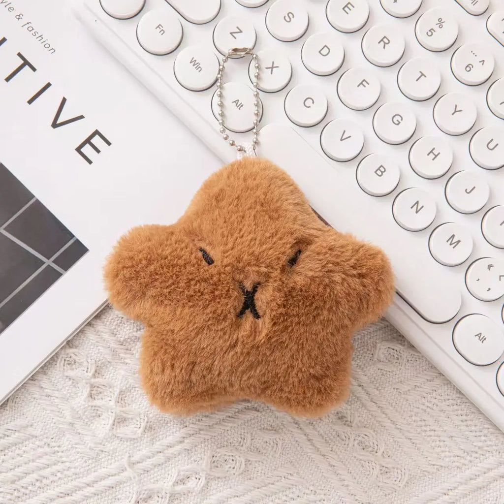 Kawaii Capybara Plush Keychain