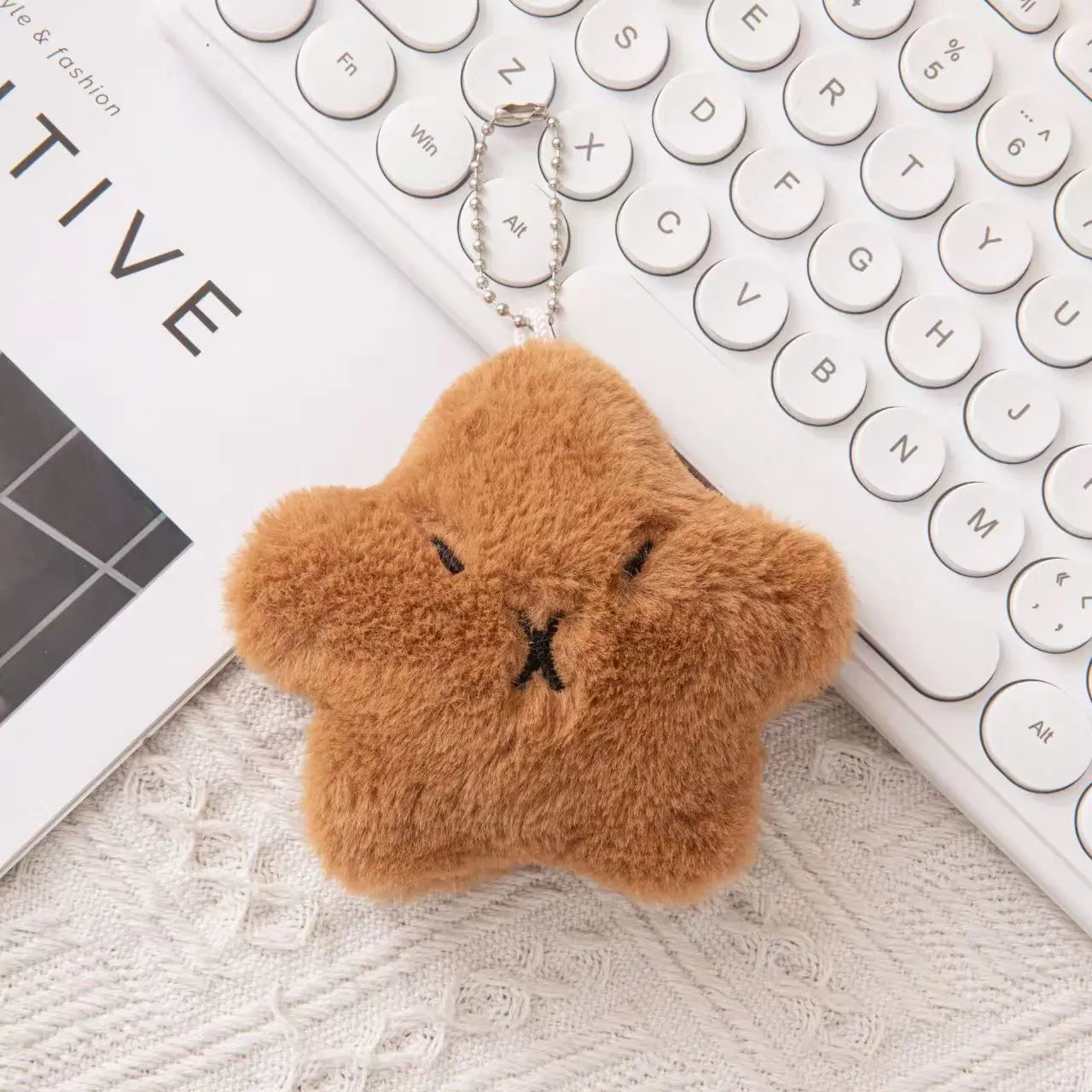 Kawaii Capybara Plush Keychain