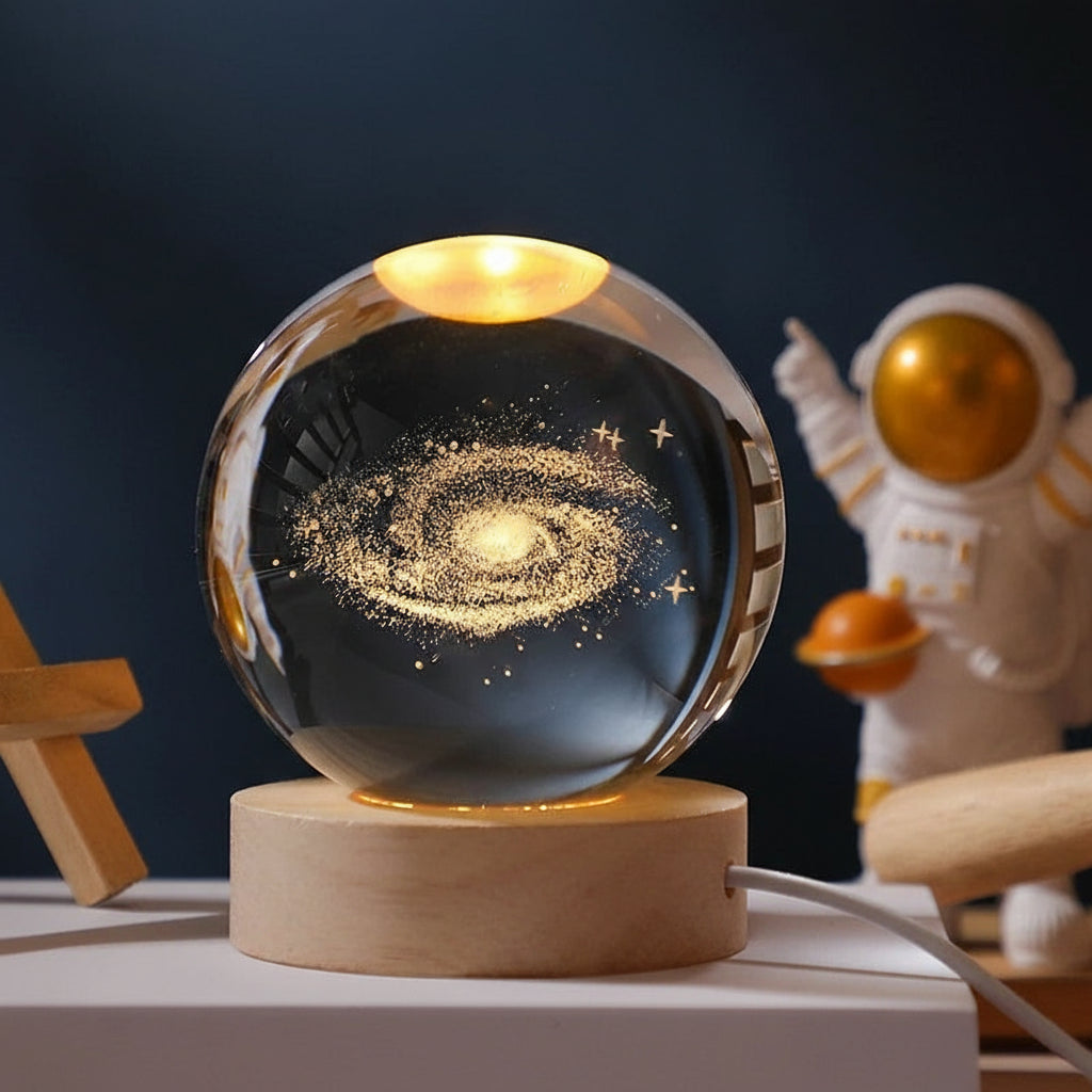 Crystal Galaxy Night Light