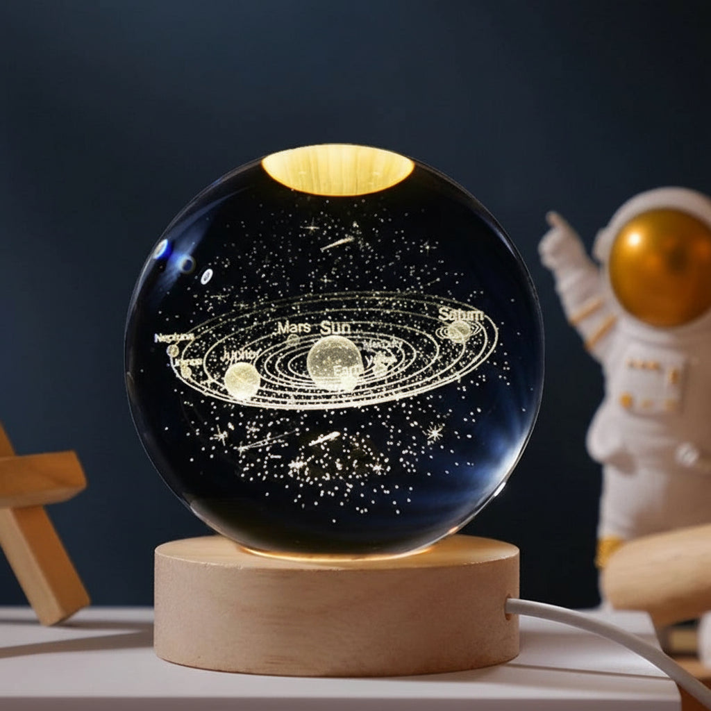 Crystal Galaxy Night Light