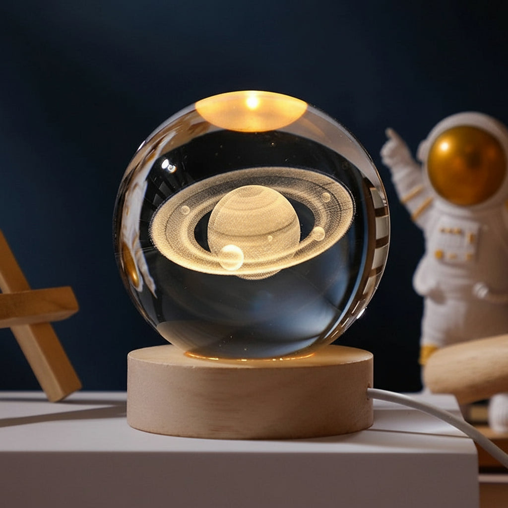 Crystal Galaxy Night Light